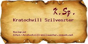 Kratochvill Szilveszter névjegykártya